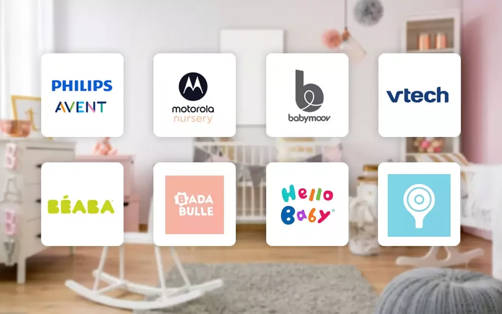 Logo de 8 marques de babyphones