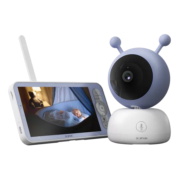 BOIFUN 1080P Babyphone Caméra Surveillance des Mouvements Température  Batterie